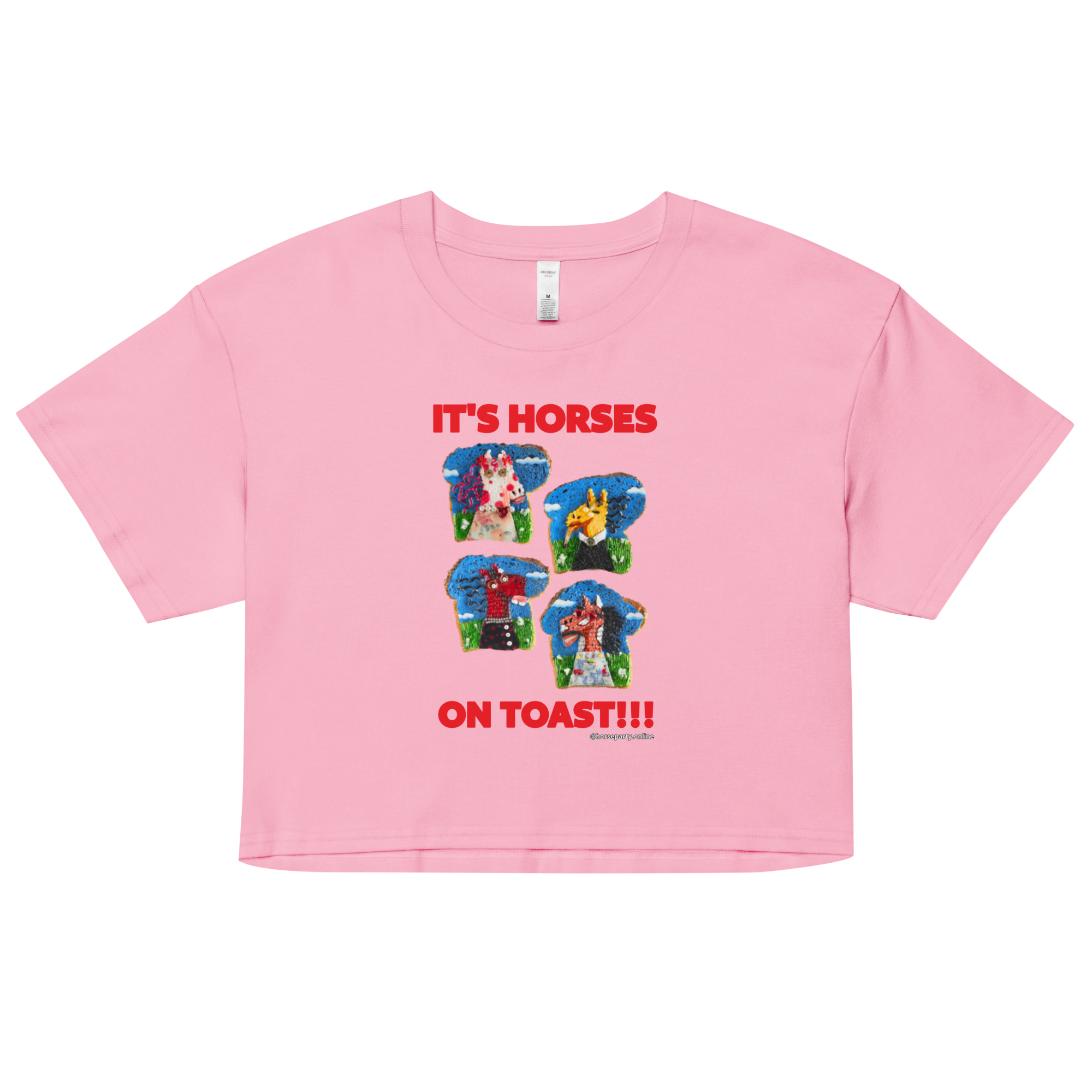 HORSES ON TOAST Crop Top
