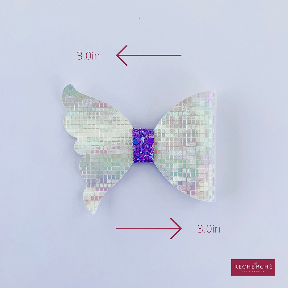 Bow Pattern - 3inches Fish Tail Bow