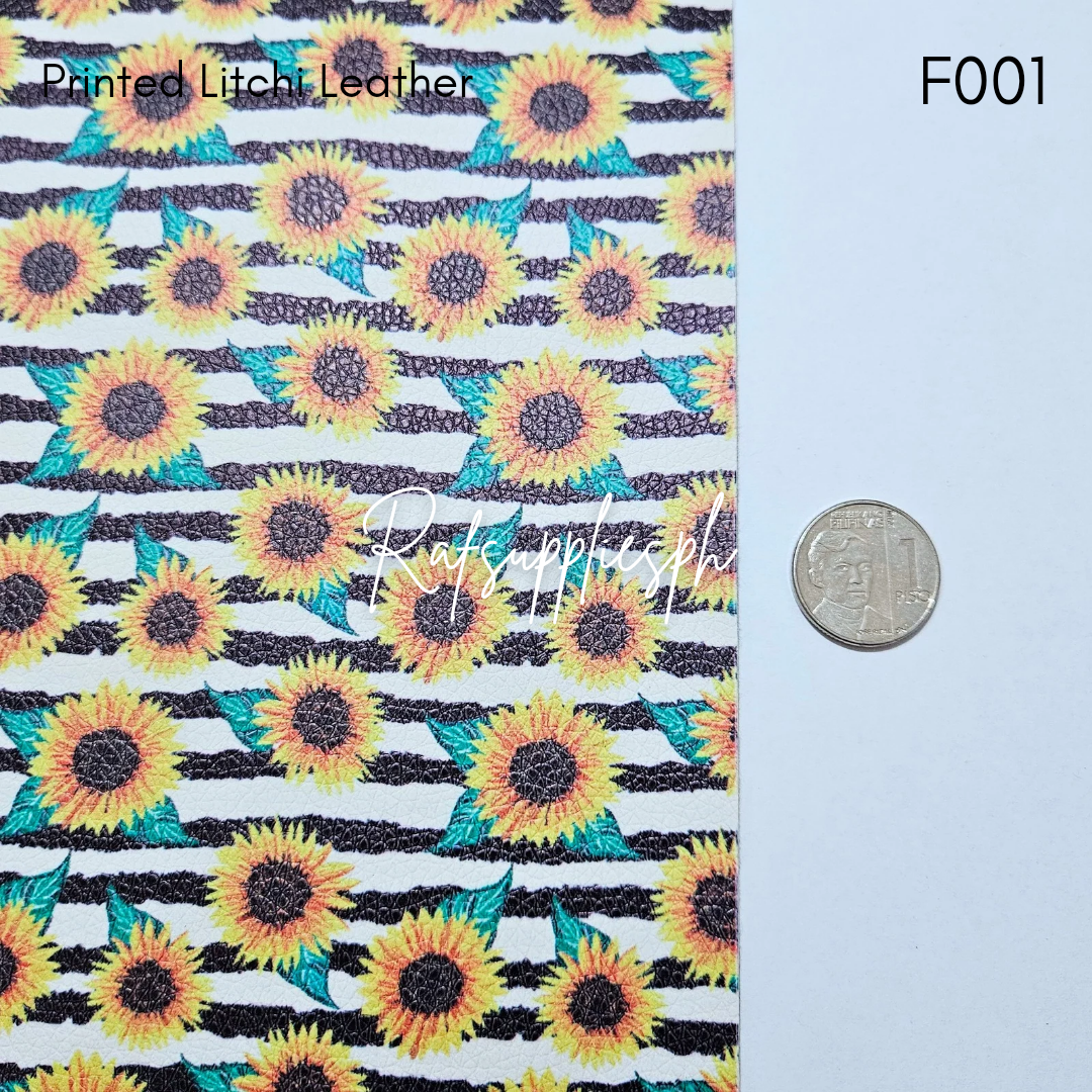 Sunflower Litchi Leather