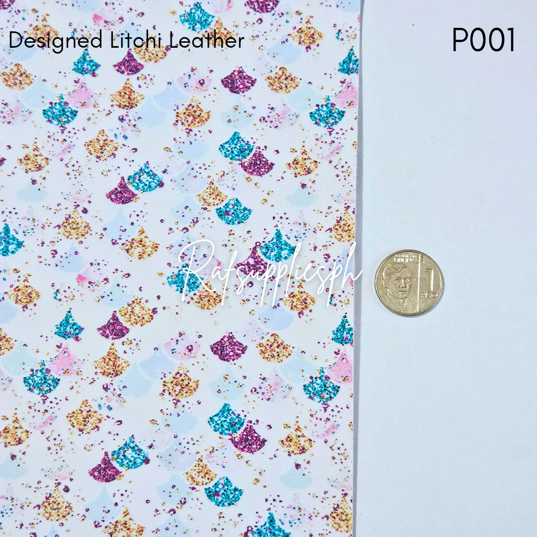 Scale 1 Designed Litchi Leather