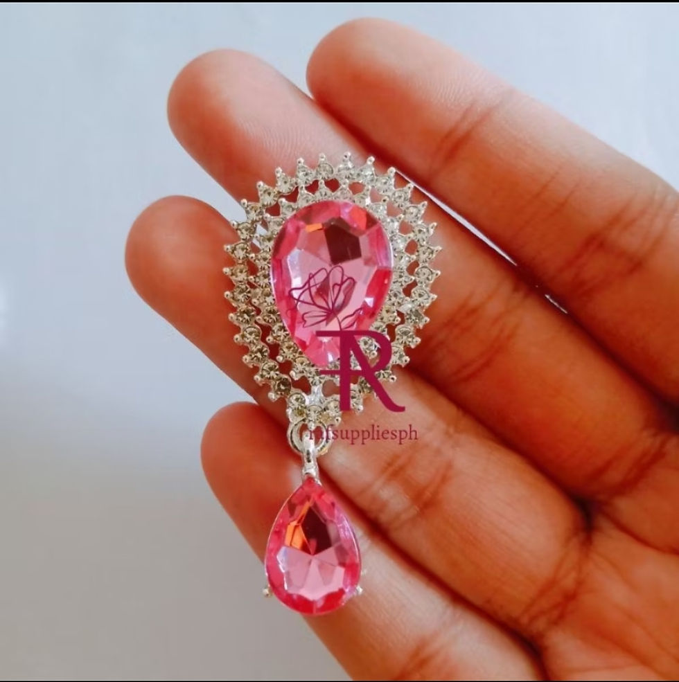 Thumbnail: RG001 Double Teardrop Rhinestone Gem