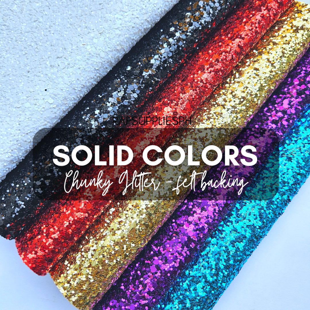 GL102 Solid Chunky Glitter - Felt