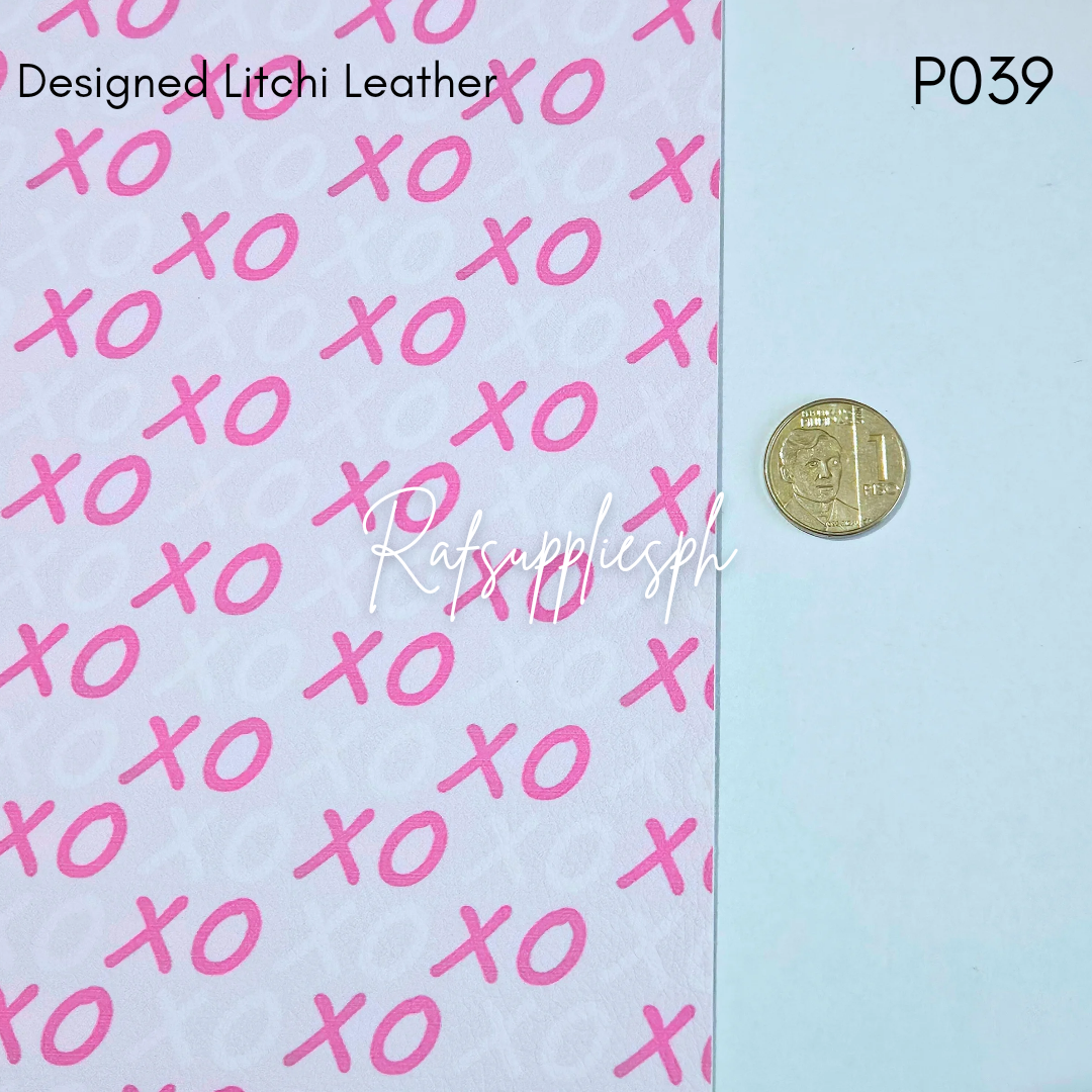 XOXO Valentine Designed Litchi Leather