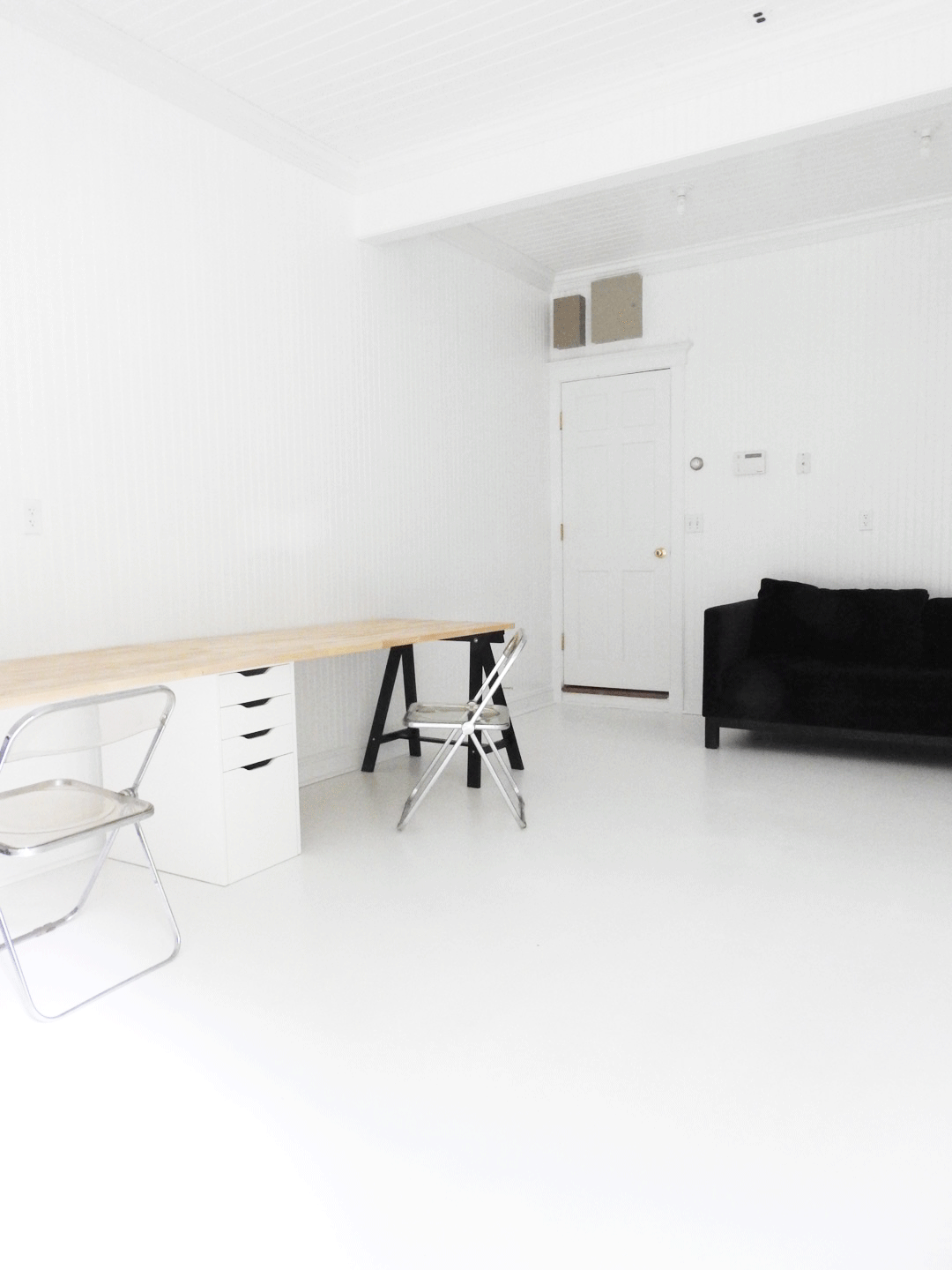 PAINTING THE STUDIO FLOOR WHITE