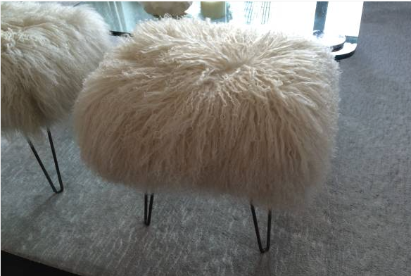 Mongolian fur benches