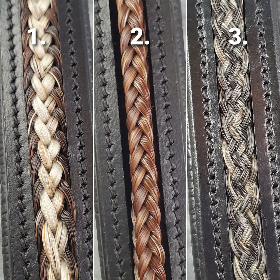 Horse hair browband