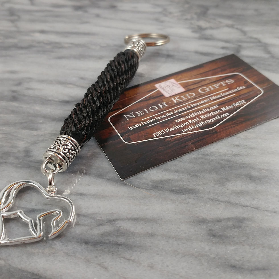 Thumbnail: horse hair keychain