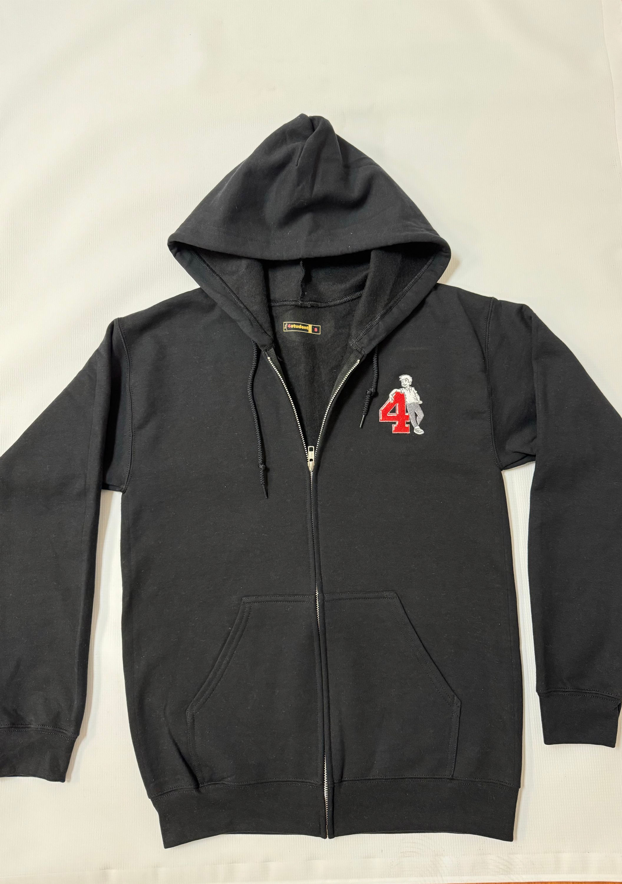 Black full zip hoodie