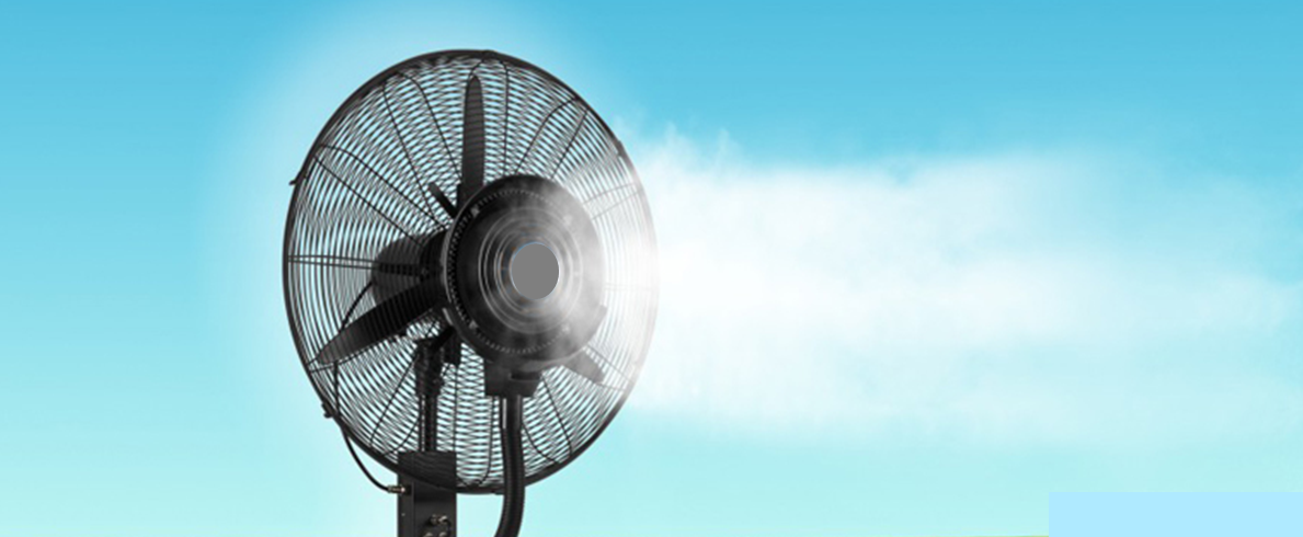 Rociador de agua para ventilador