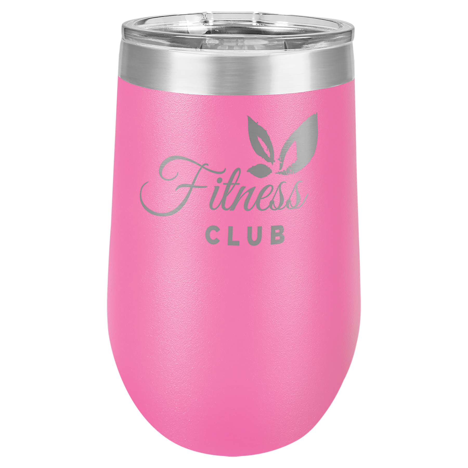 Polar Camel 16 oz. Pink Vacuum Insulated Stemless Tumbler with Lid