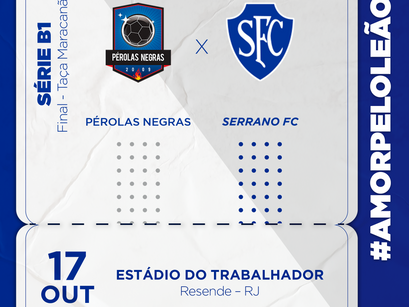 Serrano decide título do primeiro turno da Série B1, fora de casa, diante do Pérolas Negras