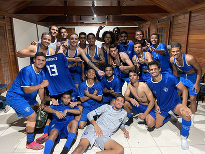 Sub 20 goleia, vence terceira consecutiva e se classifica em primeiro lugar para a semi do Estadual