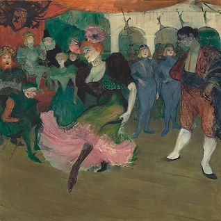 Henri de Toulouse-Lautrec: Marcelle Lender Dancing the Bolero in “Chilpéric”, oil on canvas 1895-6