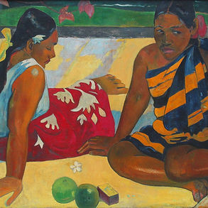 Parau api, oil on canvas painted by Paul Gauguin in 1892