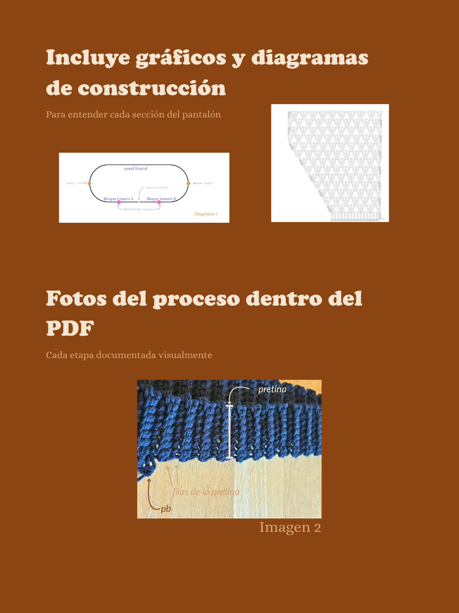 Miniatura: Pantalón Urbano a Crochet – Patrón PDF