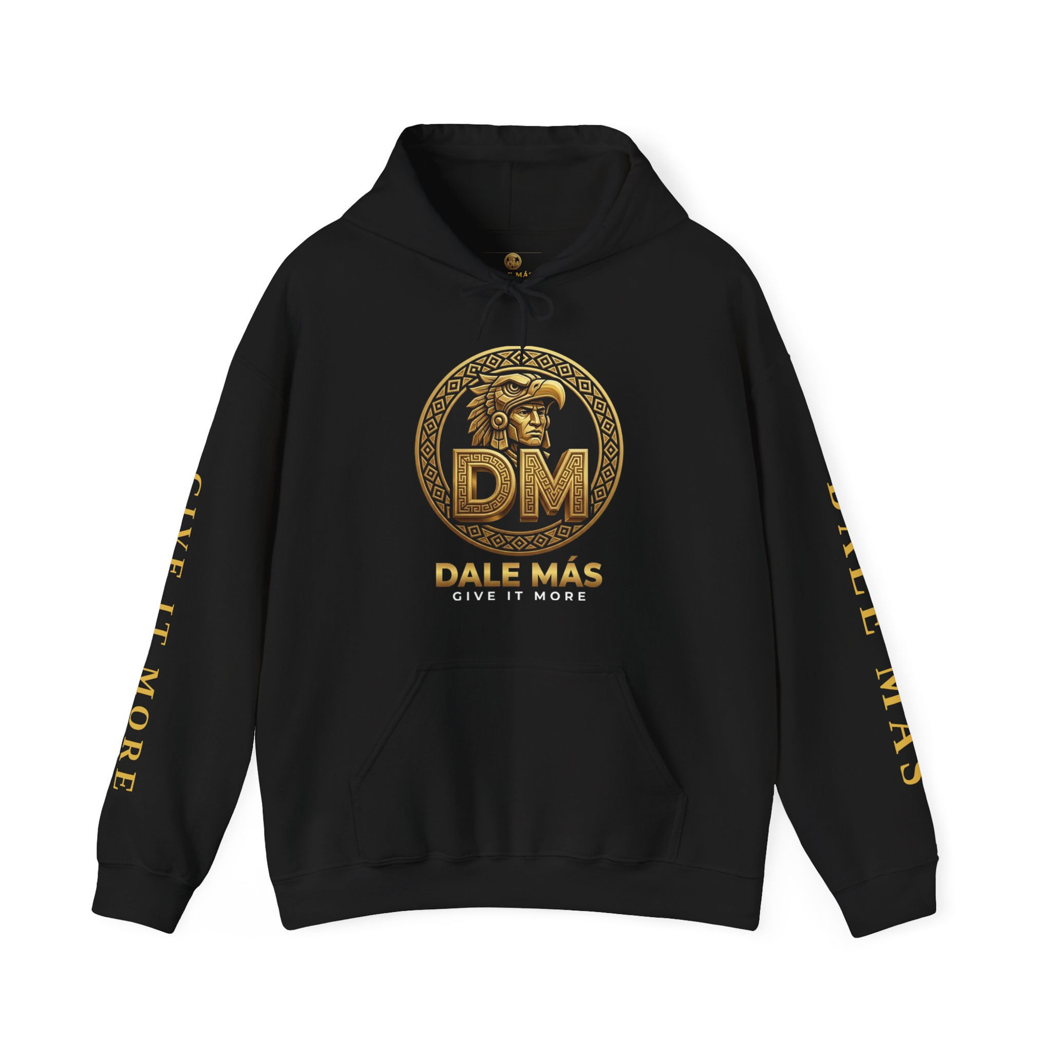 Dale Más Aztec Eagle Warrior "Give It More" Vintage Hoodie
