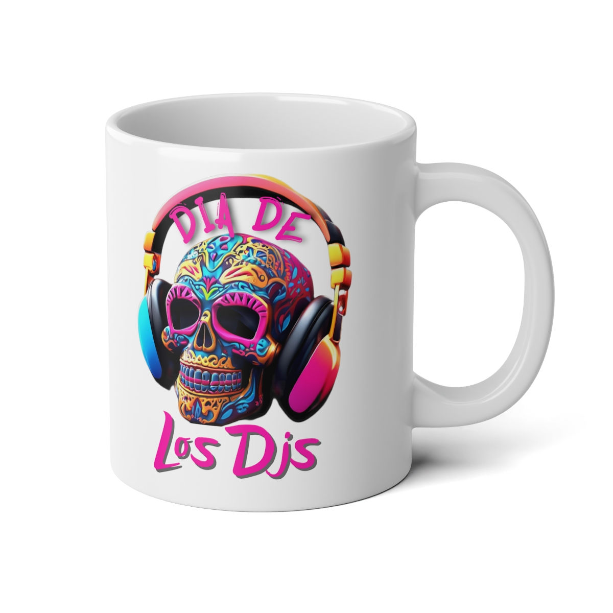 Dia De Los Dj Jumbo Mug, 20oz