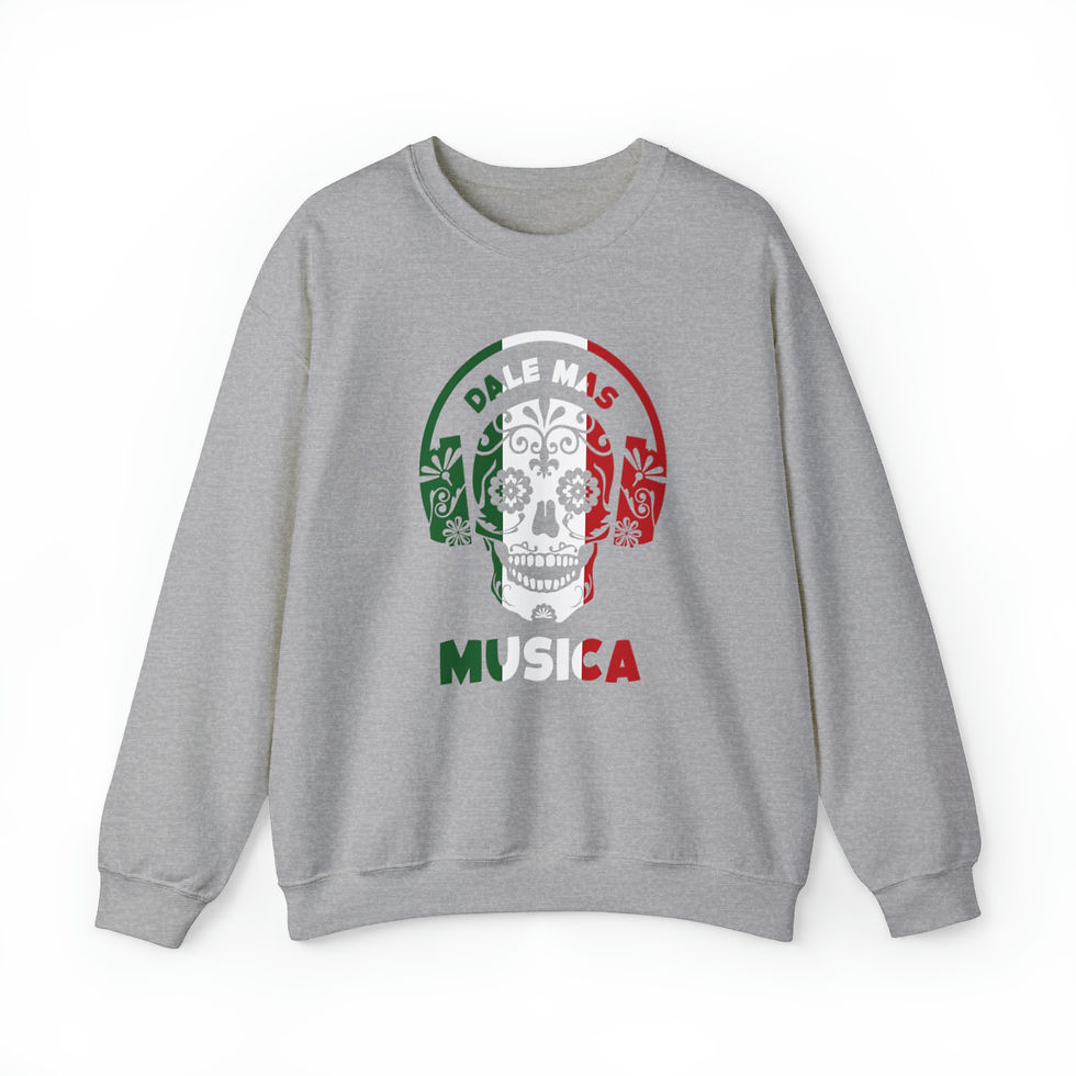 Thumbnail: DALE MAS MUSIC MEXI COLOR SKULL SWEATSHIRT