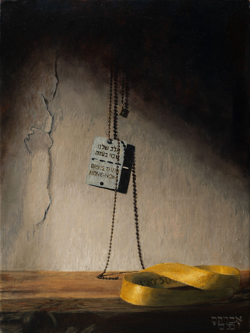 Thumbnail: Bring Them Home – Dog Tags with Yellow Ribbon