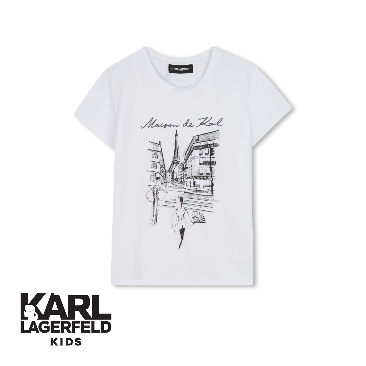 Z30939/10P KARL LAGERFELD KIDS GIRLS SHORT SLEEVE T-SHIRT