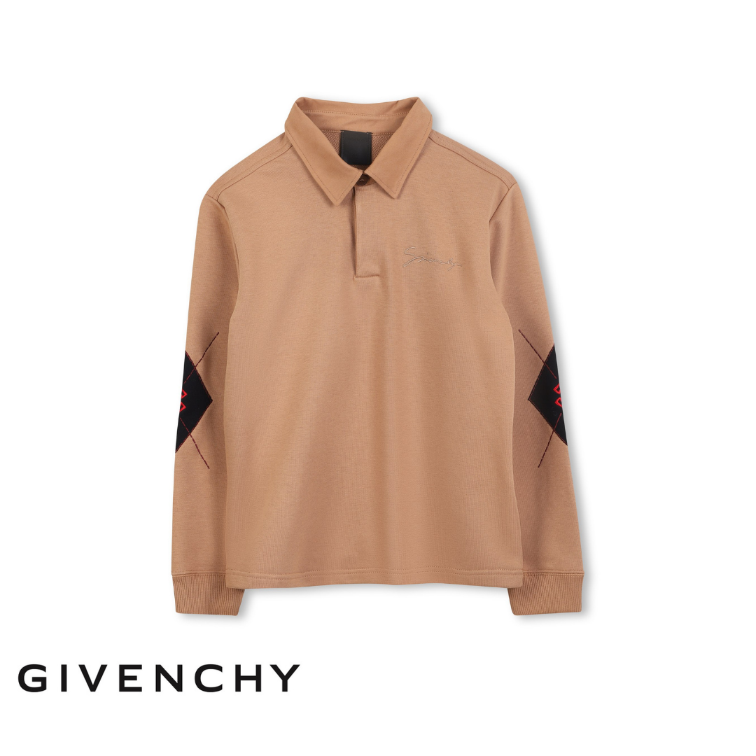 H30965/213 GIVENCHY KIDS BOY LONG SLEEVE POLO