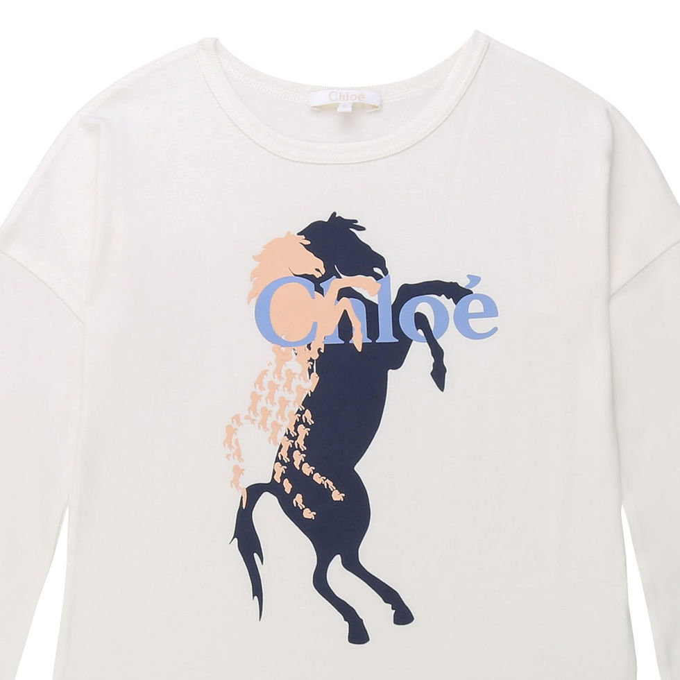 Thumbnail: C15A59/83E CHLOÉ KIDS GIRLS LONG SLEEVE T-SHIRT