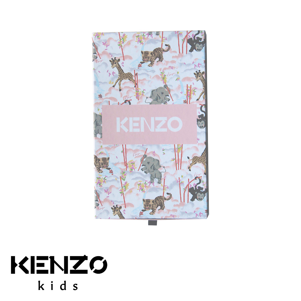 Thumbnail: K98105/450 KENZO BABY GIRL DRESS+HAT SET