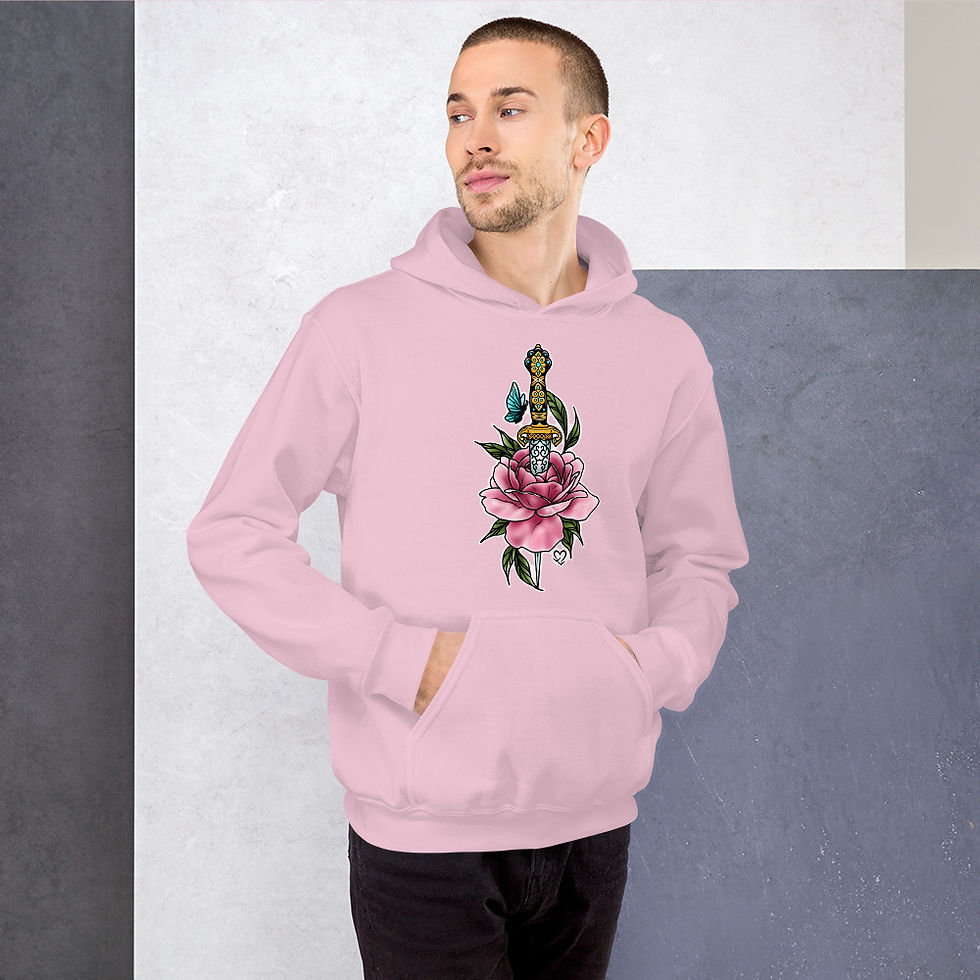 Thumbnail: Rose Dagger Unisex Hoodie