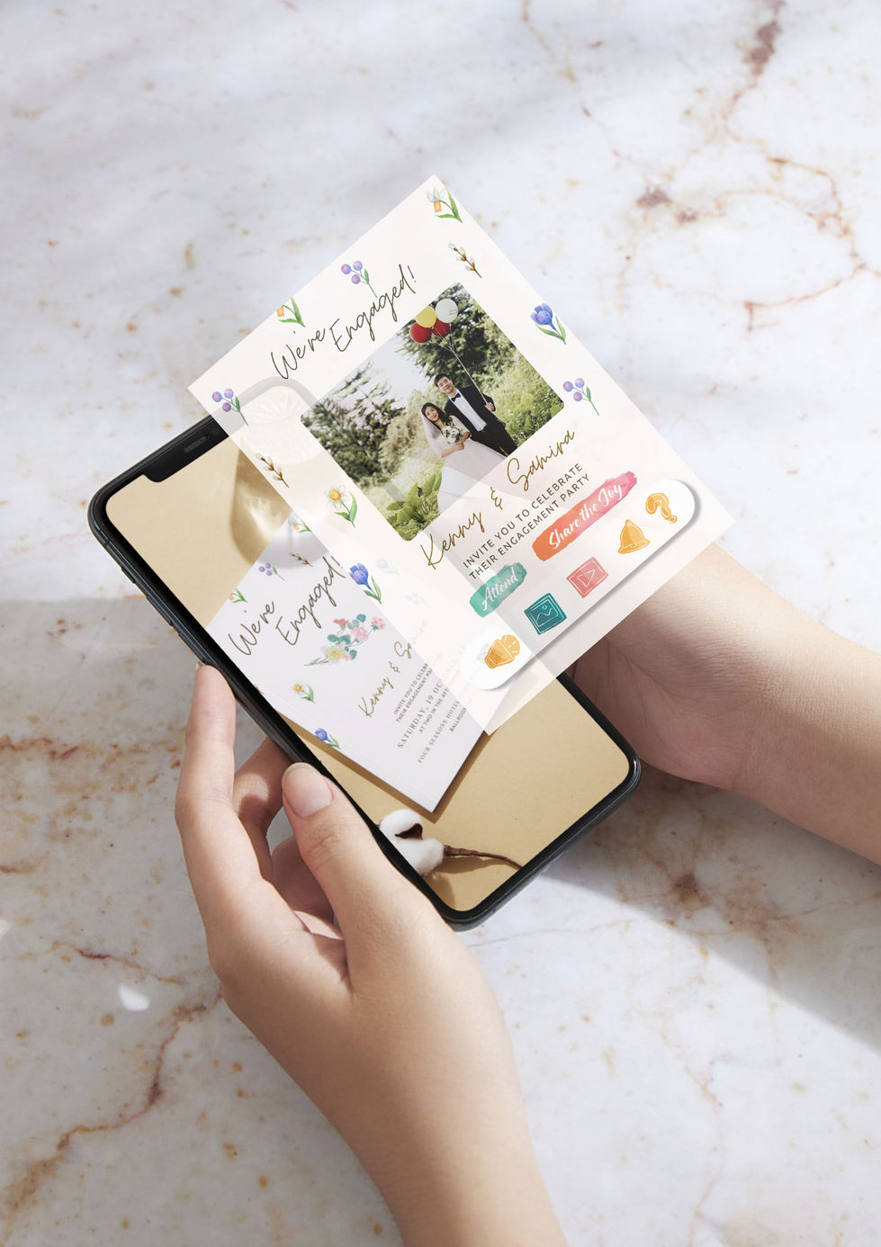 AR Invitation Card - mock up