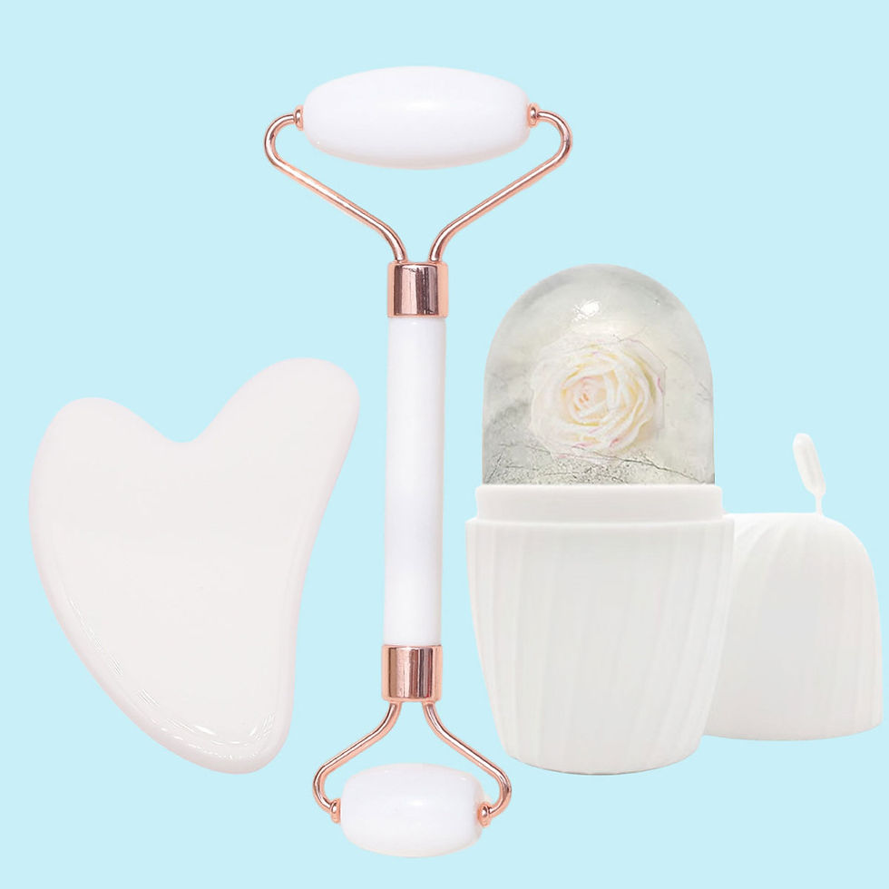 Thumbnail: Ice Face Roller & Gua Sha Set for Cooling Massage, Lifting & Skin Care