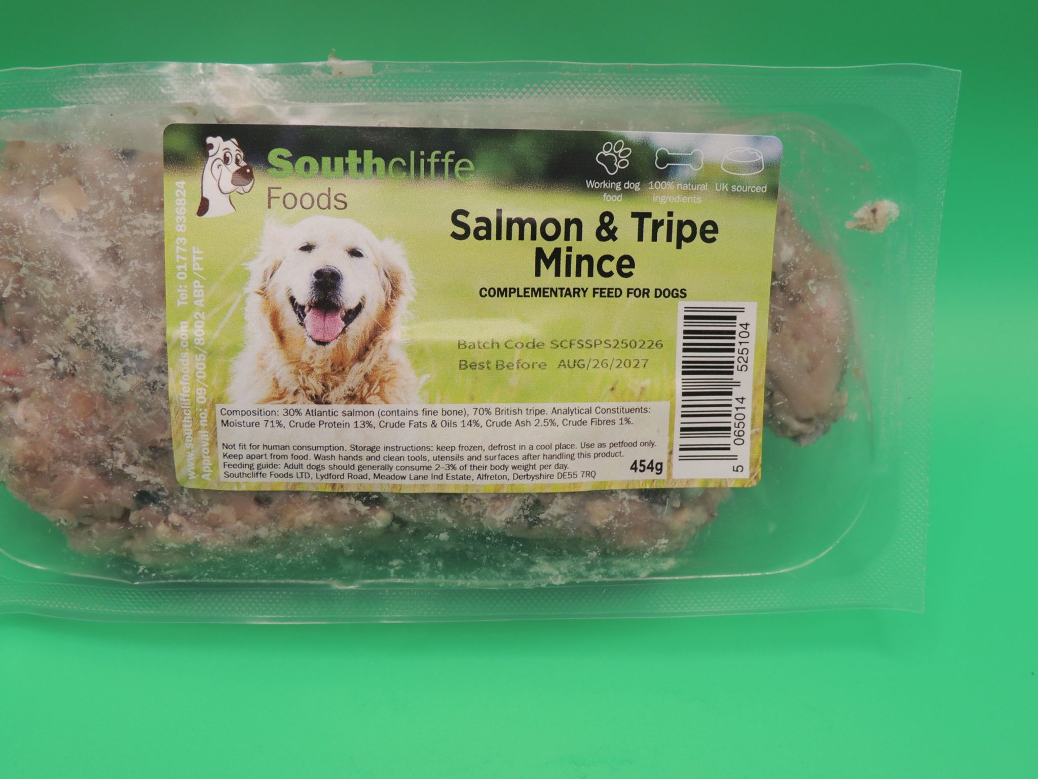 Southcliffe Salmon And Tripe Mince 454g