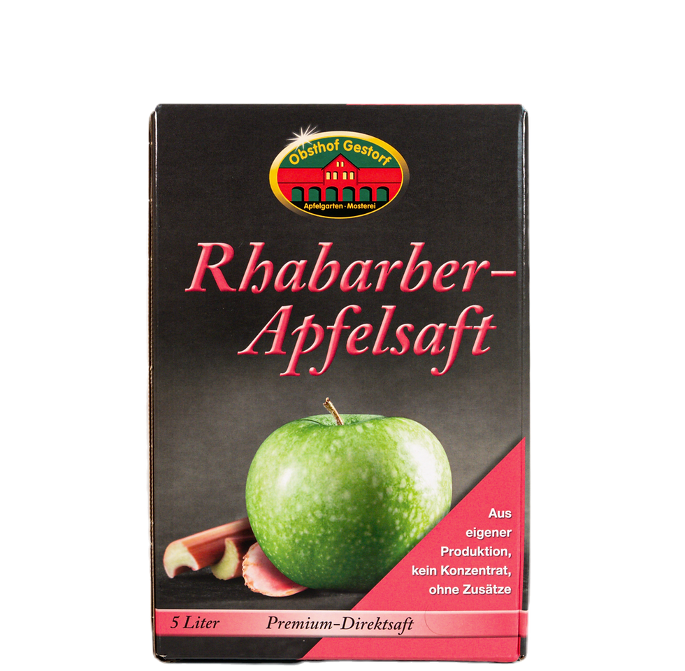 Miniaturbild: Bag in Box Karton vom Obsthof Gestorf Sorte: Rhabarber-Apfelsaft