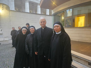 Cardinal Prevost with Figline OSA Nuns