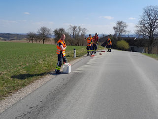 Einsatzbericht: Ölspur am Riedinger Berg