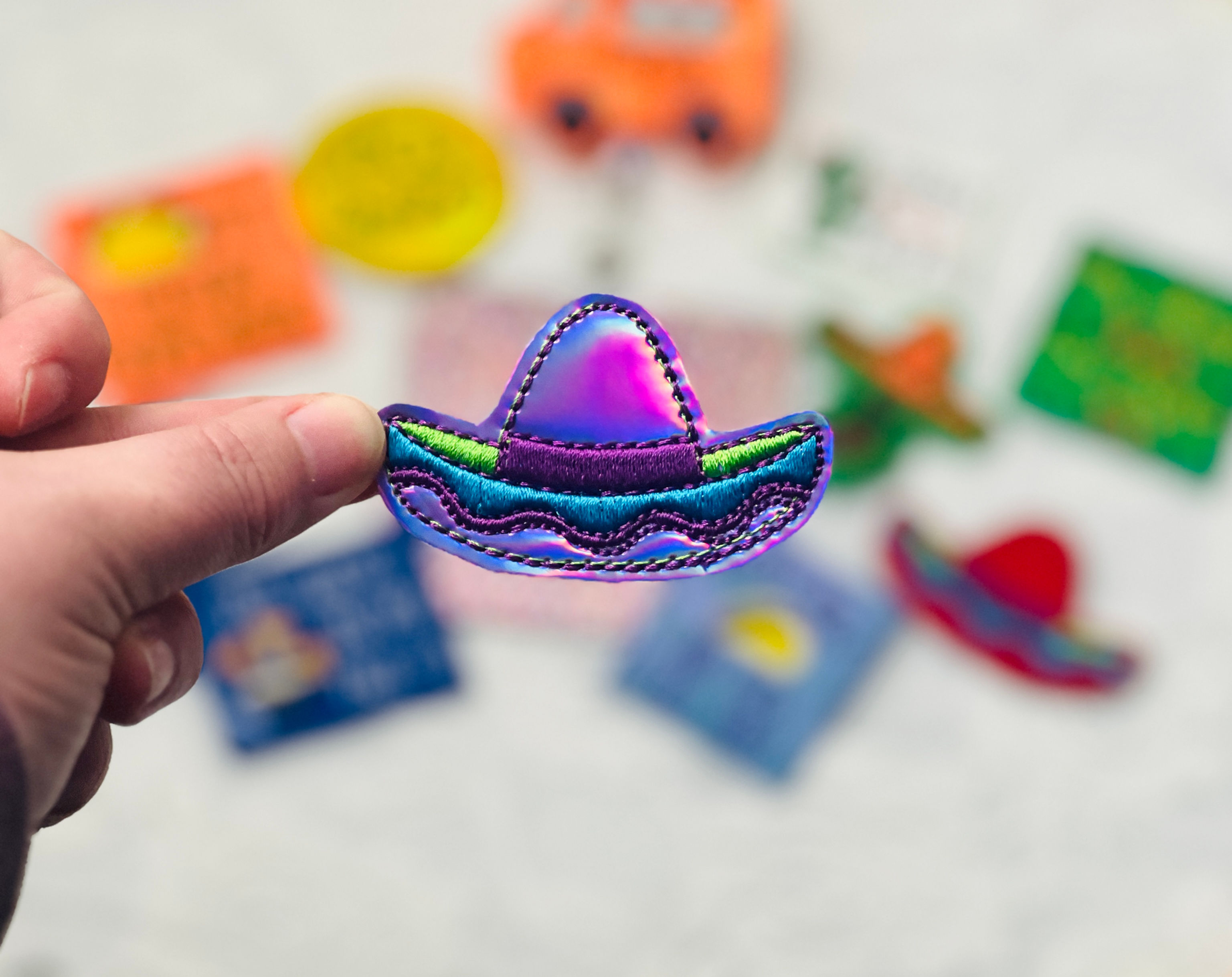 Purple Sombrero Feltie
