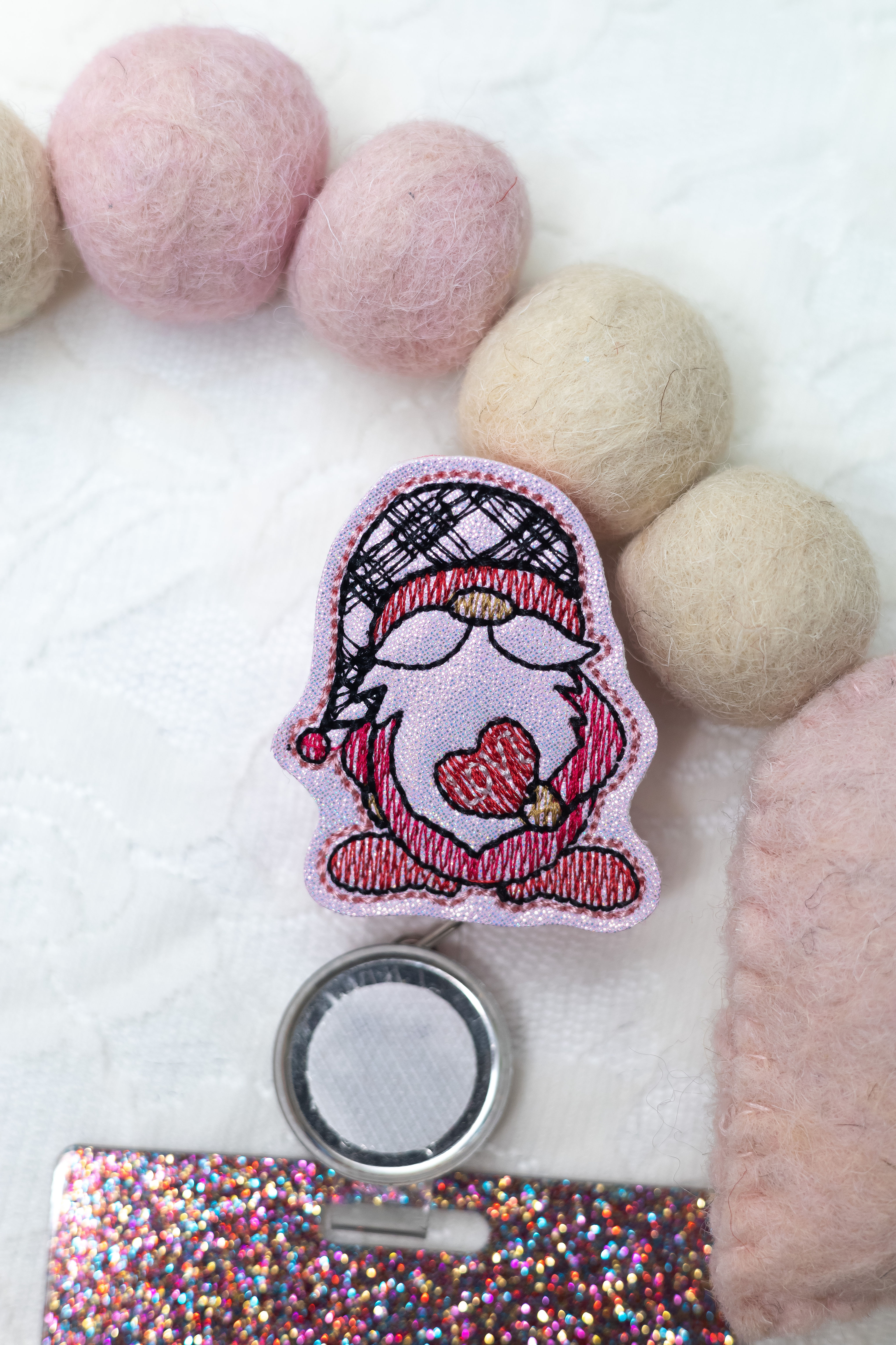 Valentines Gnome Feltie