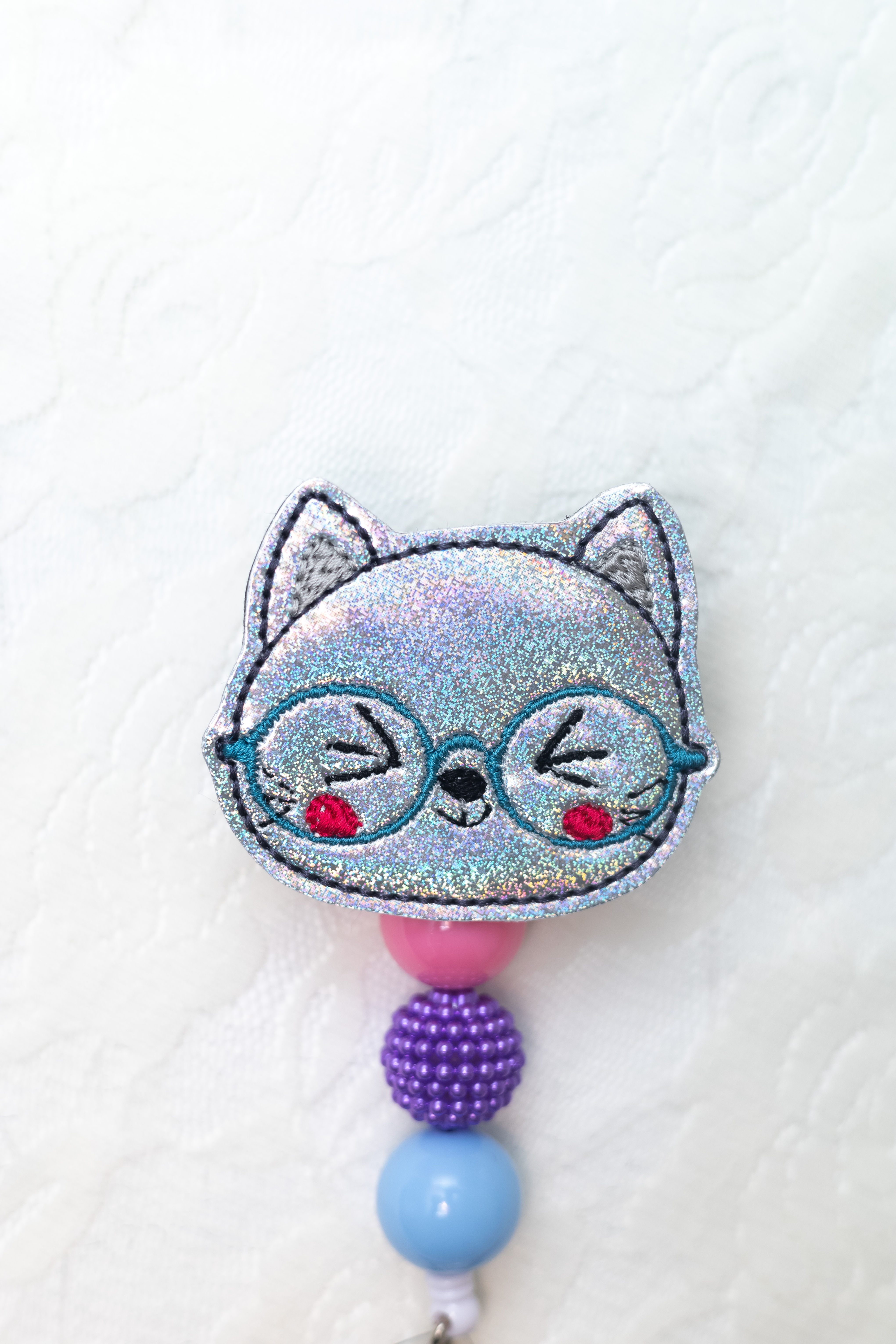 Cat with glasses Feltie