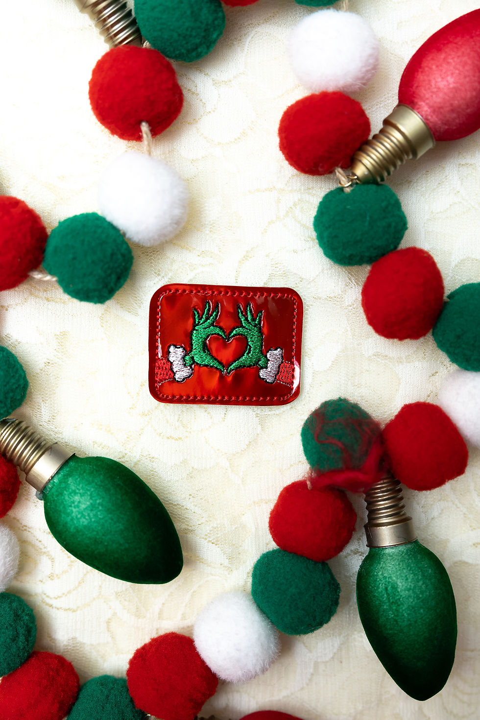Grinch Heart Feltie
