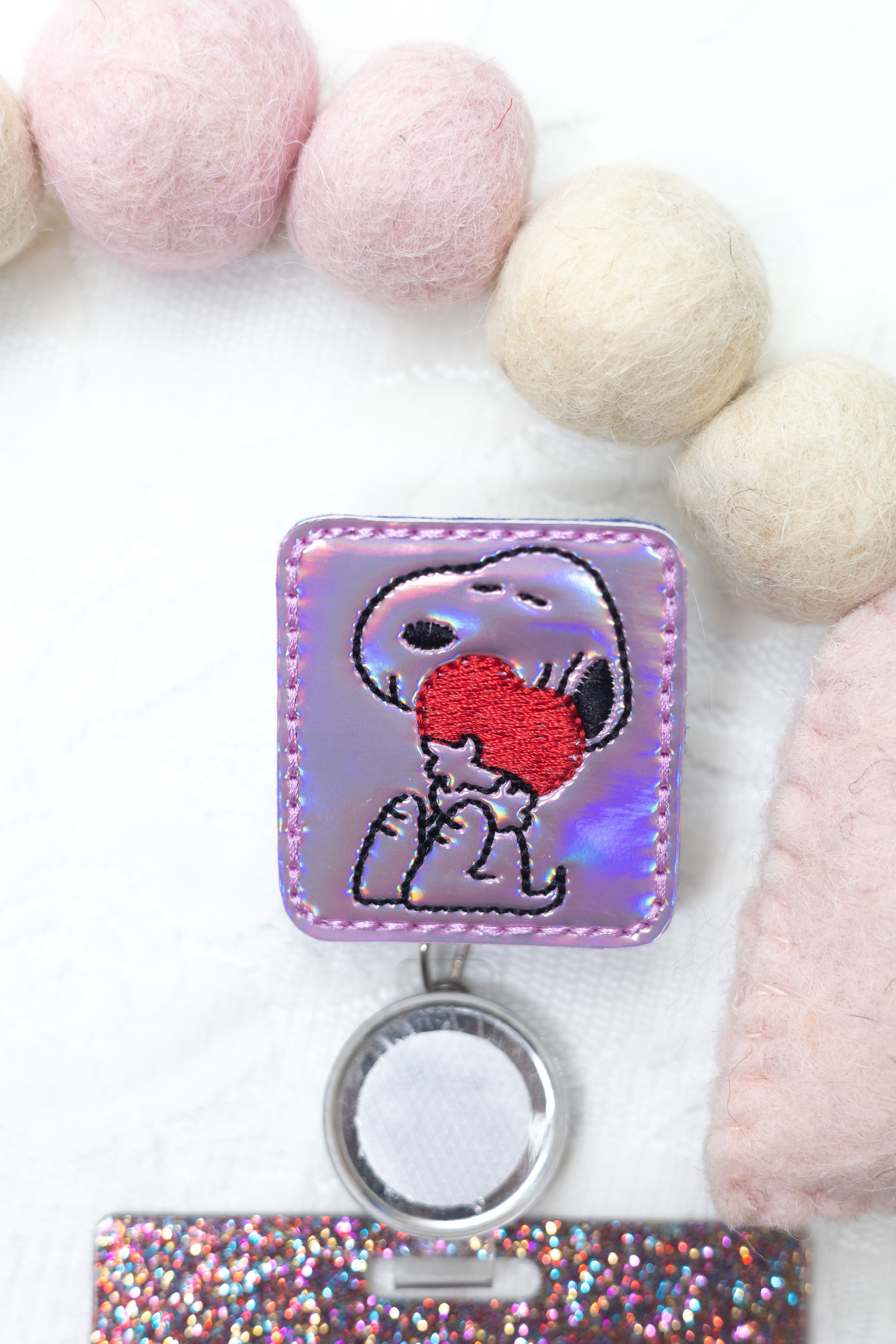 Valentines Snoopy Feltie