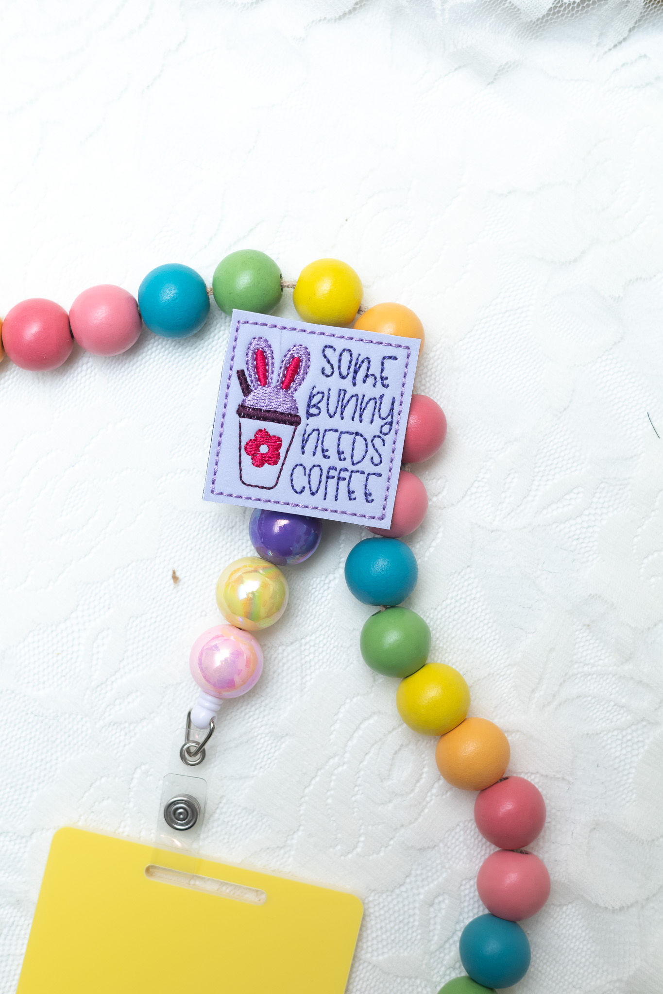 Some Bunny needs Coffee Feltie