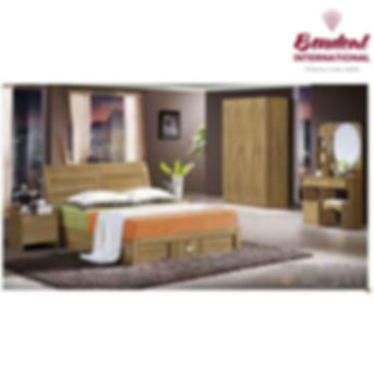 BEDROOM Lit 02 Places + Armoire 03 Battants + Coiffeuse +Table De Chevet 