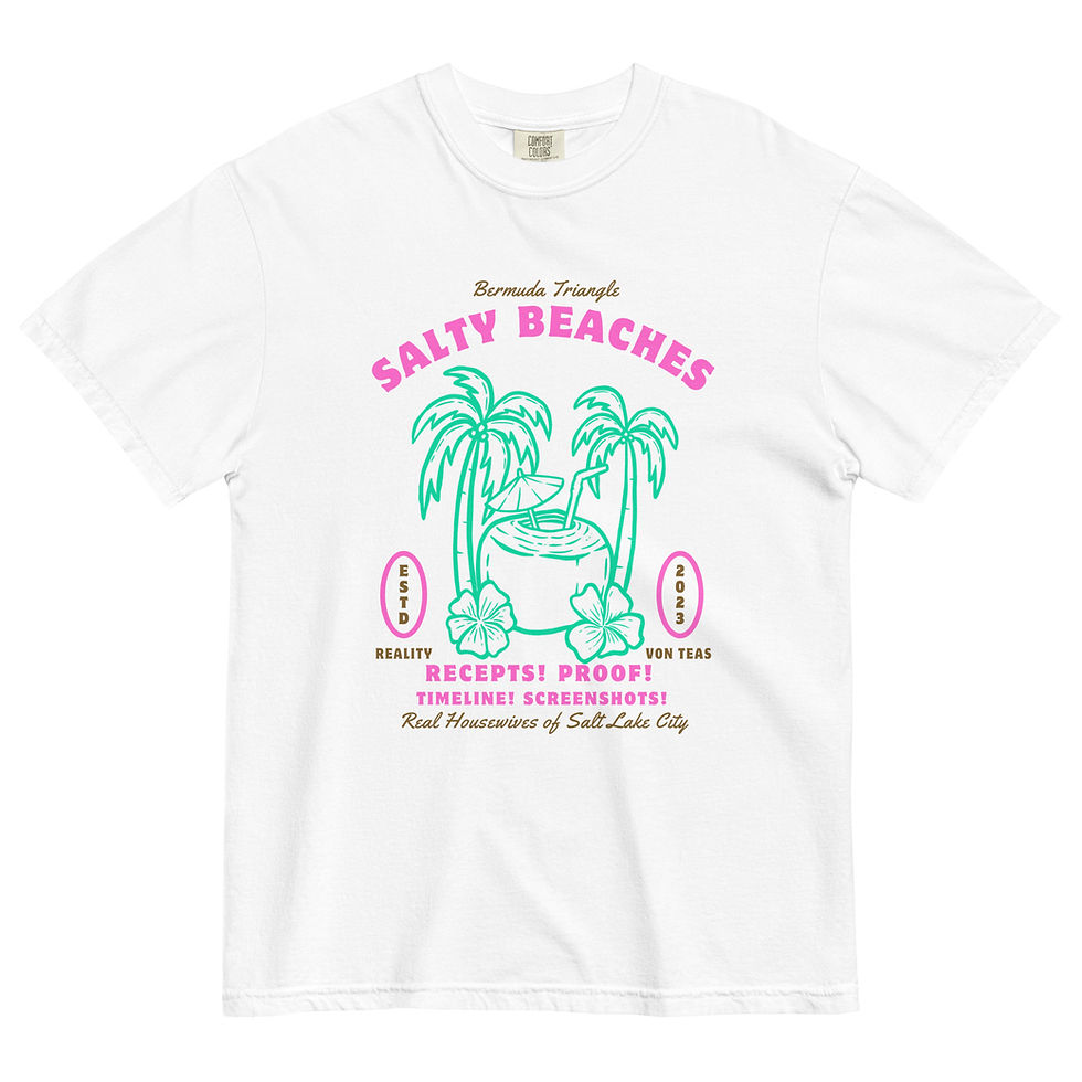 Thumbnail: Receipts! Proof! Timeline! Screenshots!  - Real Housewives of Salt Lake City Tee