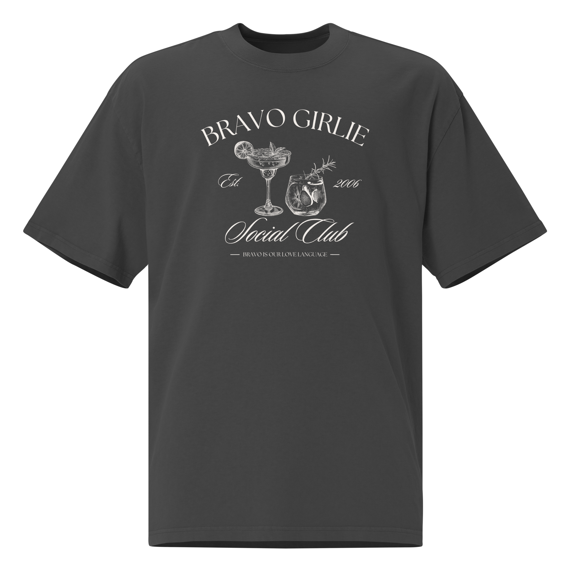 Bravo Girlie Social Club - Oversized faded t-shirt