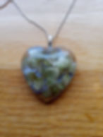 Thumbnail: Large resin flower pendant