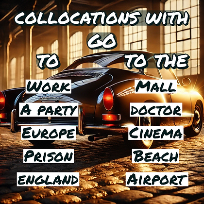 Collocations mit „go“ im Englischen: go to work, go to school, go to the cinema – verständlich erklärt bei Grammarstretch.net.