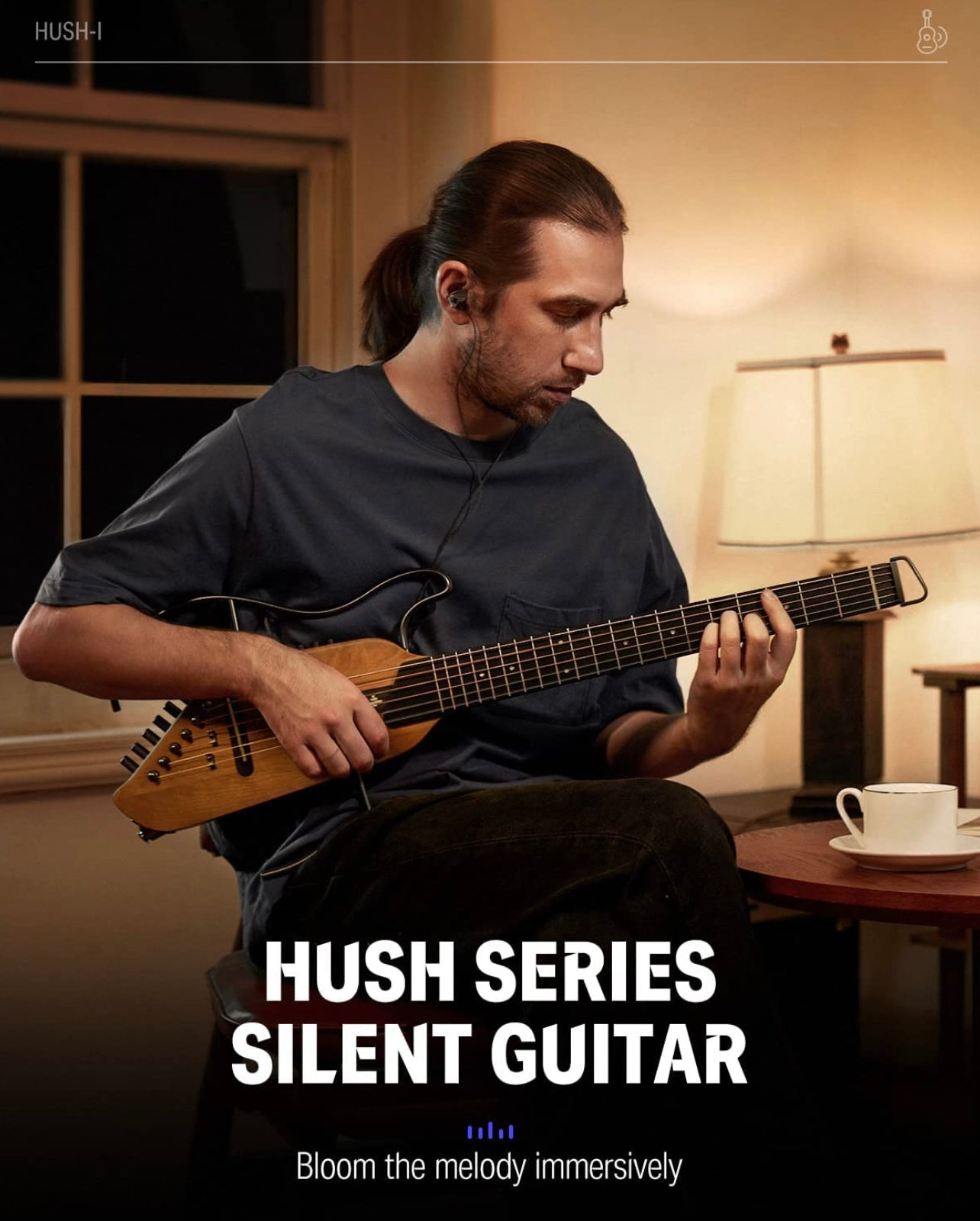 Donner Hush-I Acoustic-Electric Guitar Kit for Travel Silent Practice 靜音結他