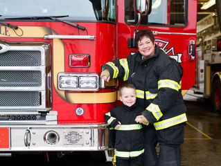Grandma and Me Session: Seattle Firefighters . Seattle, WA
