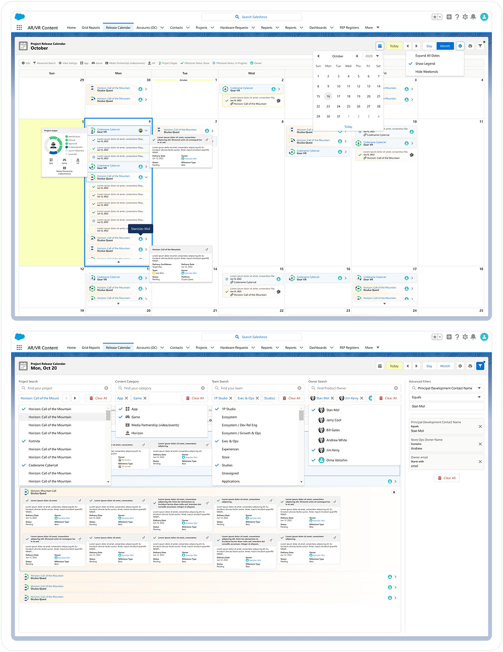 Meta release calendar overview