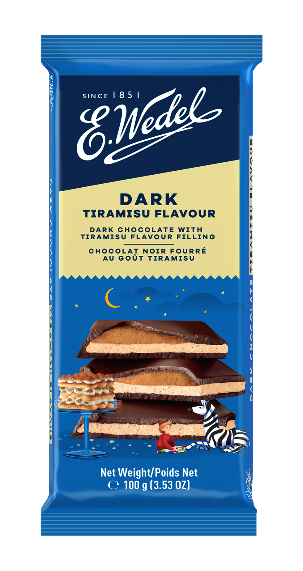 E Wedel Dark Tiramisu 100G