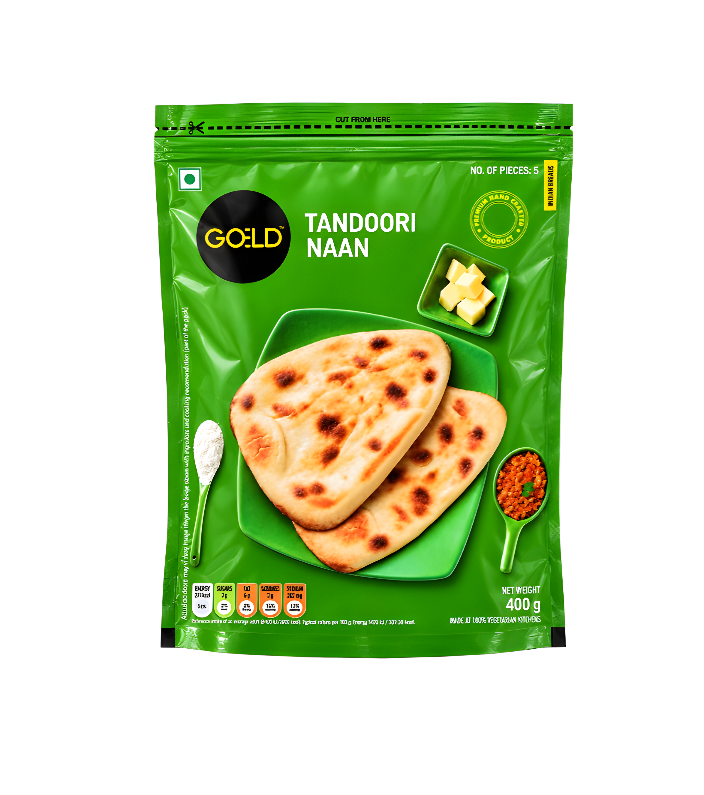 Goeld Tandoori Naan - 400g